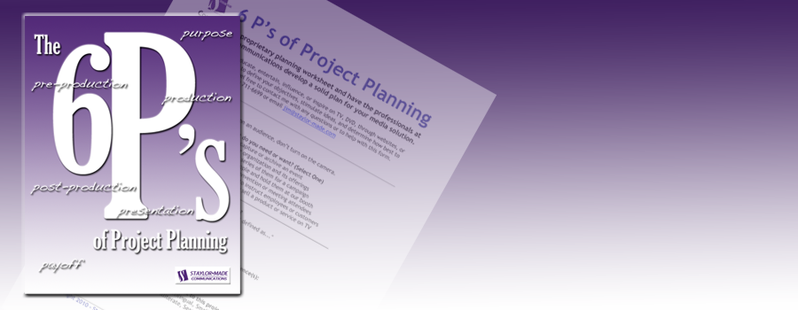 Promo for project planner worksheet