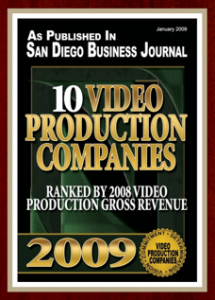 San Diego Business Journal List of Top Video Production Companies